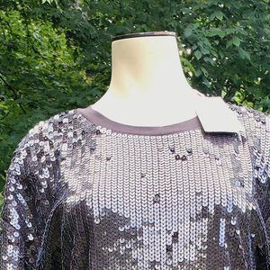 COS Sequin Dress Black, Size M (fits Size 12)
